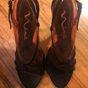 Nina Black Evening Shoed